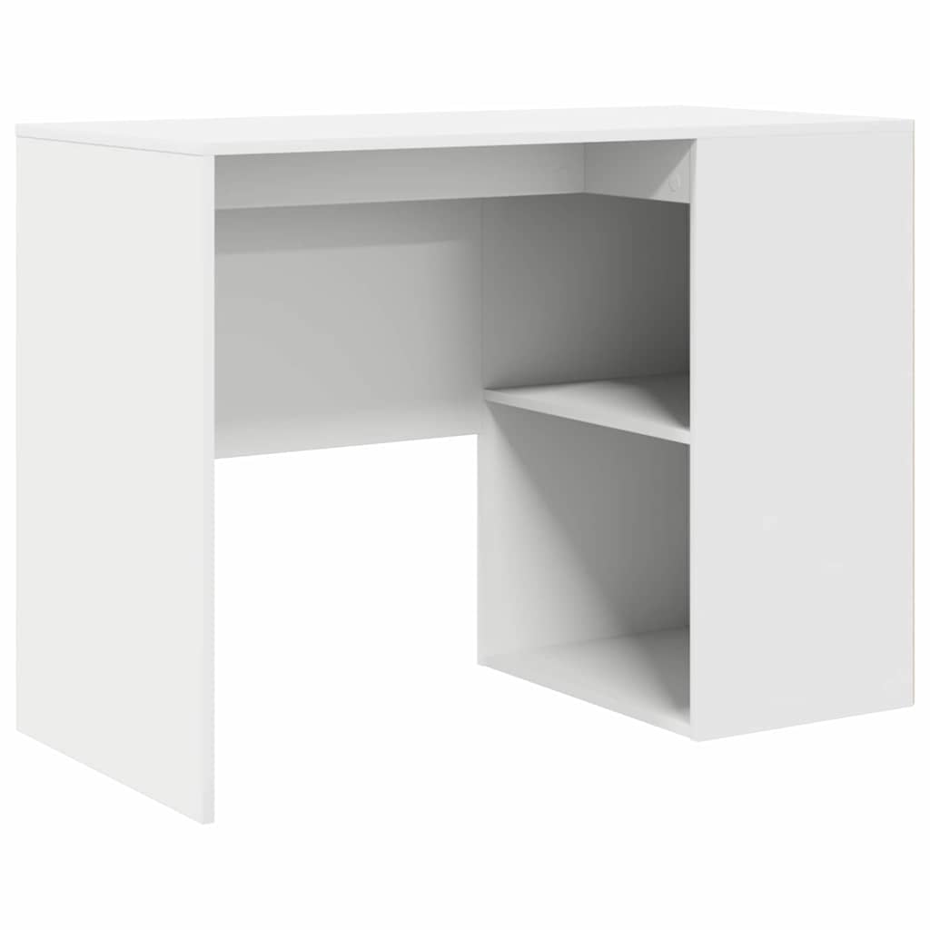 Secretária escrivaninha de computador - branco 102 x 50 x 75 cm madeira processada