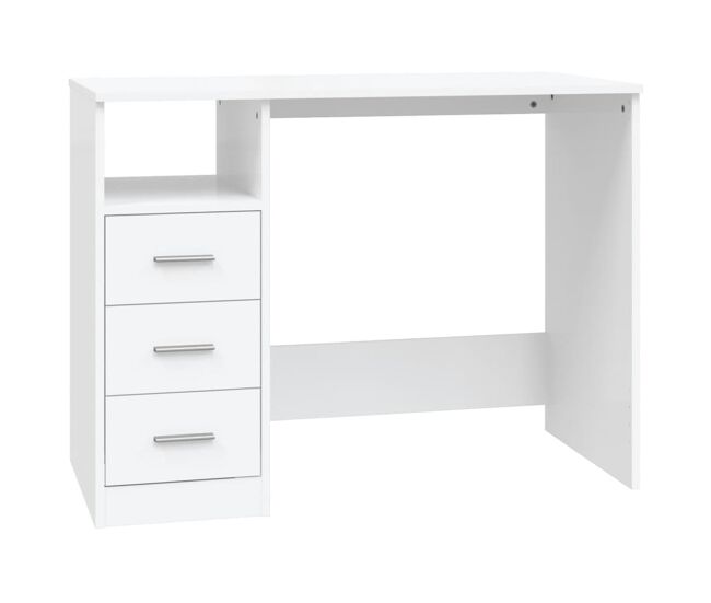 Secretária - escrivaninha de computador c/ gavetas 102x50x76 cm derivados de madeira branco