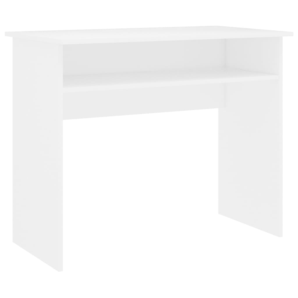 Secretária escrivaninha de computador - 90x50x74 cm derivados de madeira branco