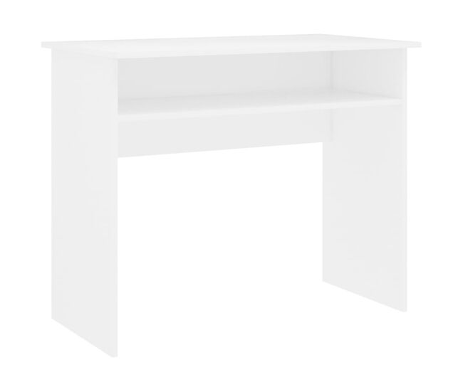 Secretária escrivaninha de computador - 90x50x74 cm derivados de madeira branco