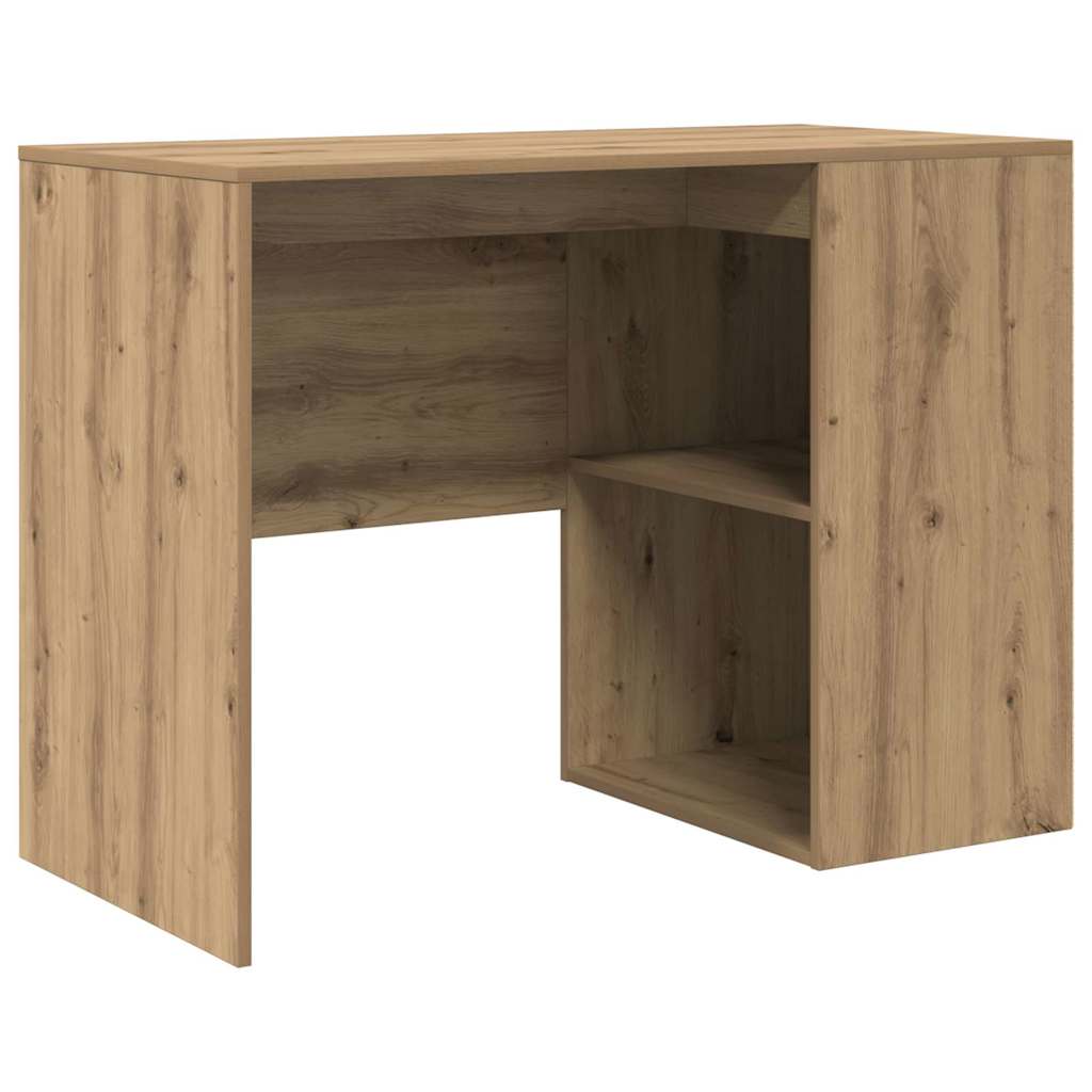Secretária - escrivaninha de computador com prateleira carvalho artisiano 102 x 50 x 75 cm