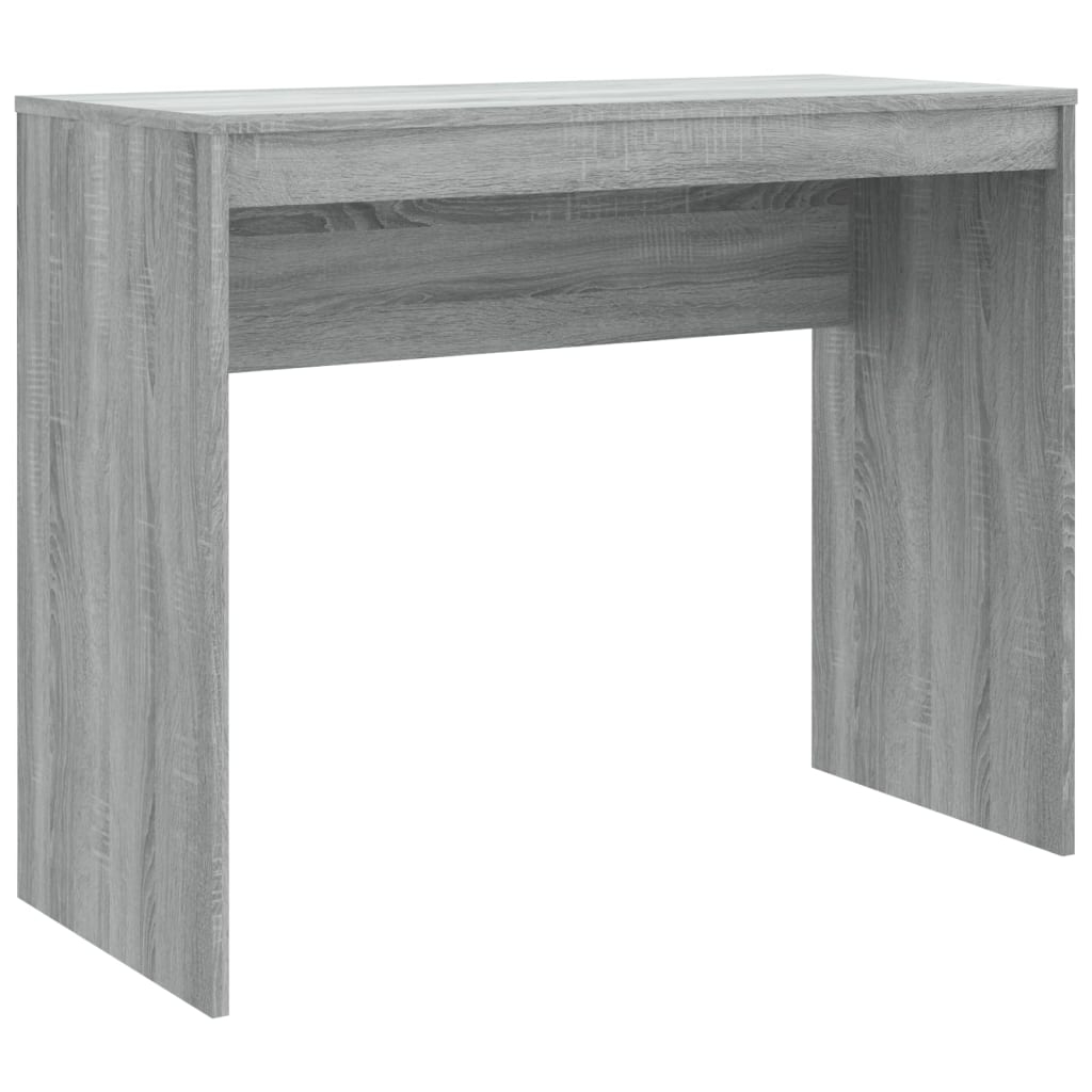 Secretária escrivaninha de computador - 90x40x72 cm derivados de madeira cor cinzento sonoma