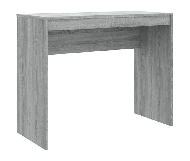 Secretária escrivaninha de computador - 90x40x72 cm derivados de madeira cor cinzento sonoma