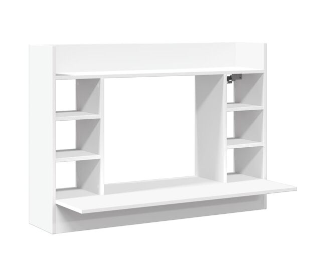 Secretária - escrivaninha de computador de parede 105x48x75 cm derivados de madeira branco