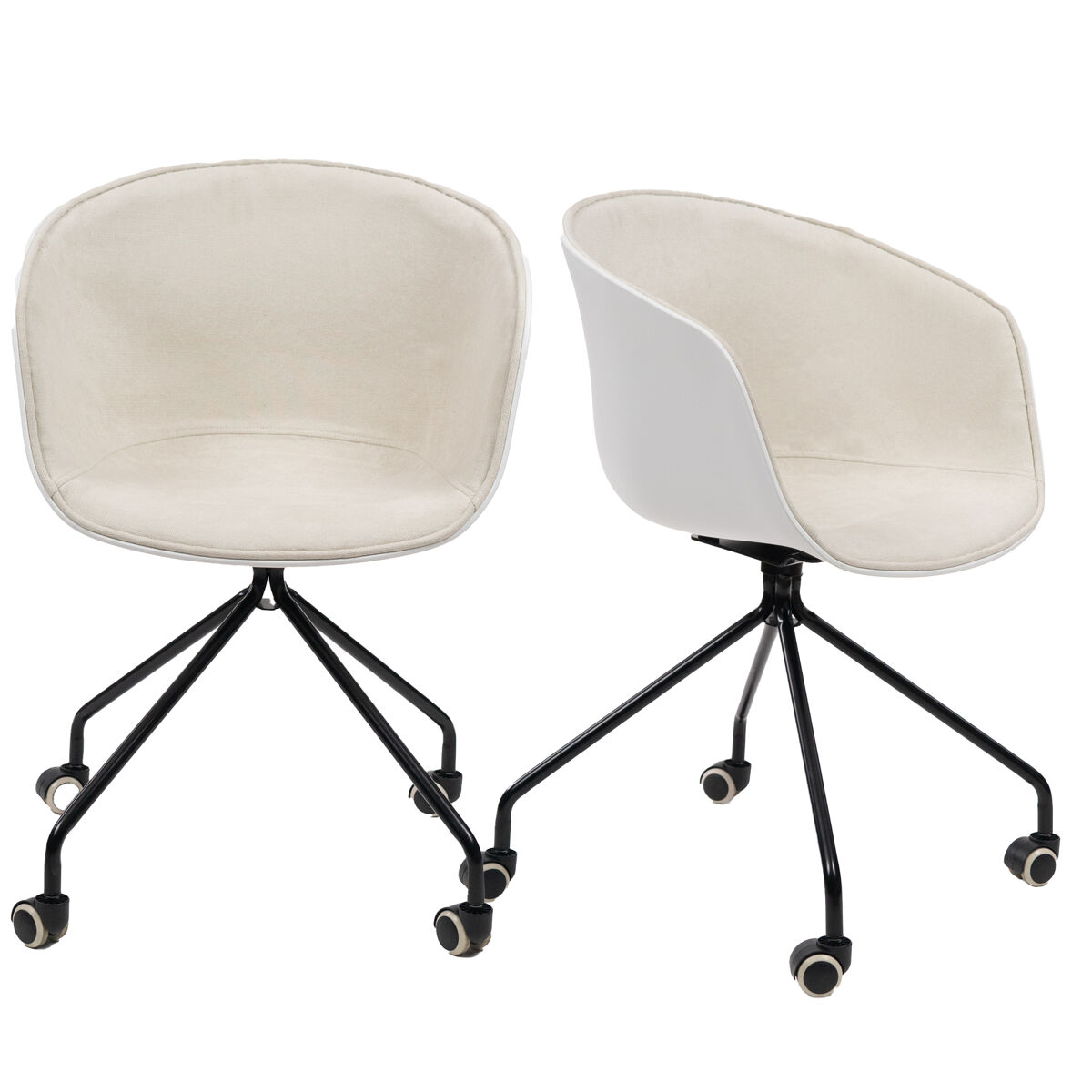 Cadeira branca cute wheels
