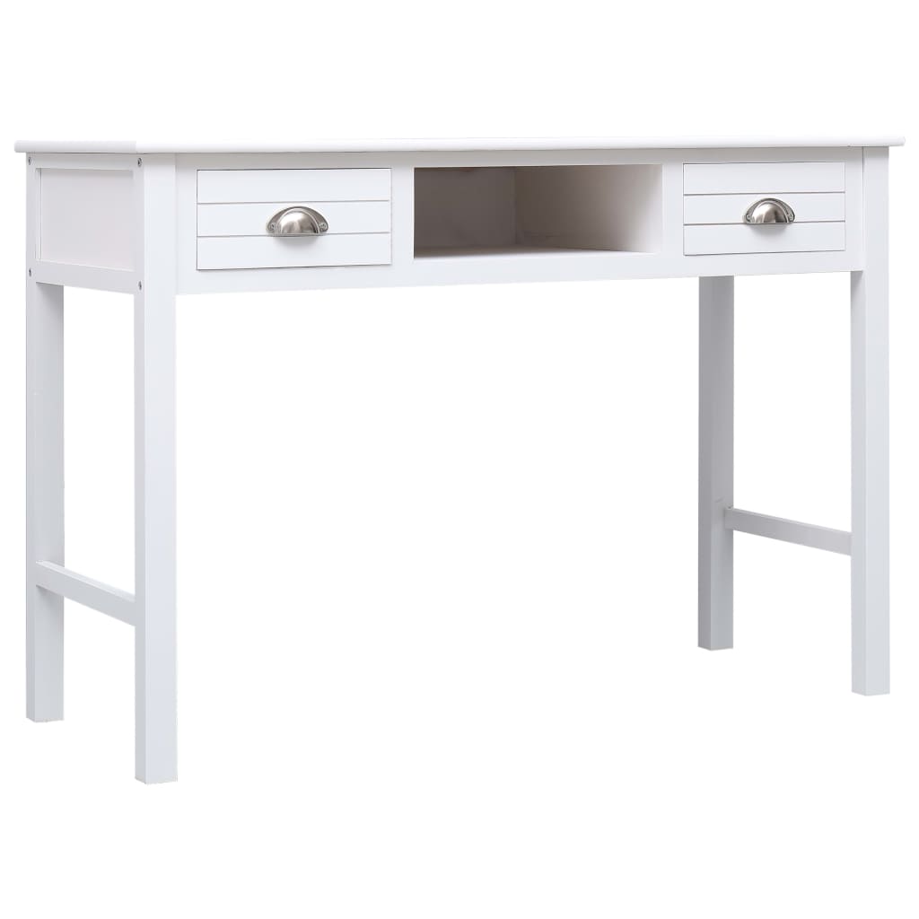 Secretária escrivaninha de computador - 110x45x76 cm madeira branco
