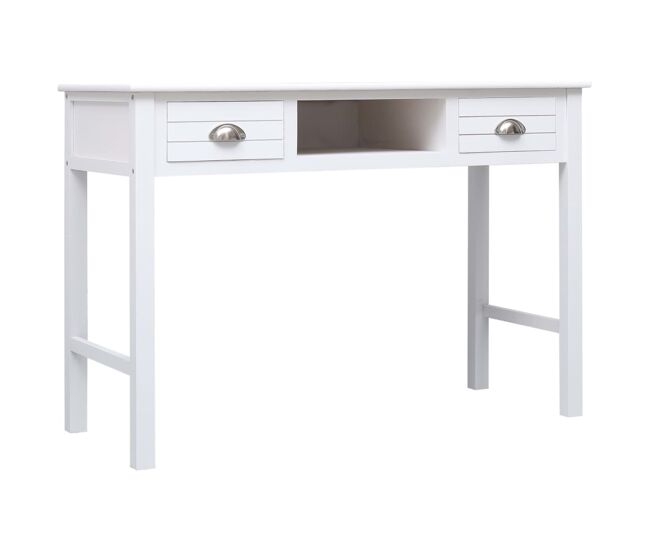 Secretária escrivaninha de computador - 110x45x76 cm madeira branco