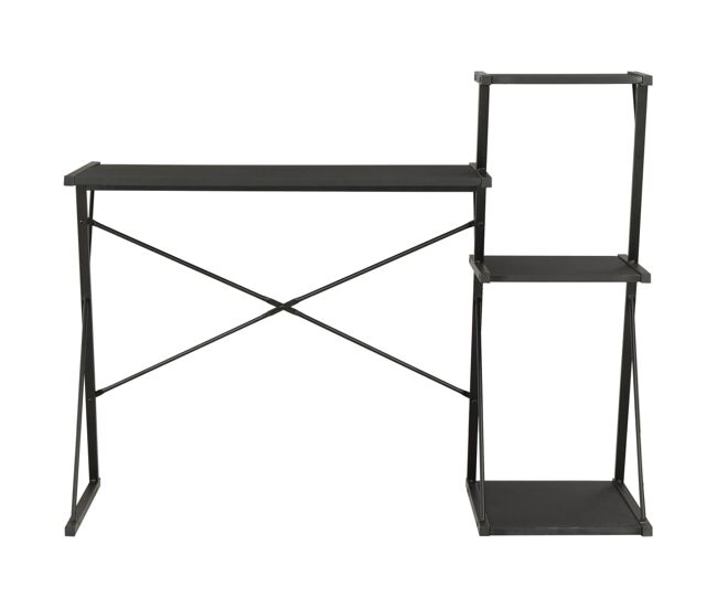 Secretária - escrivaninha de computador com prateleira 116x50x93 cm preto