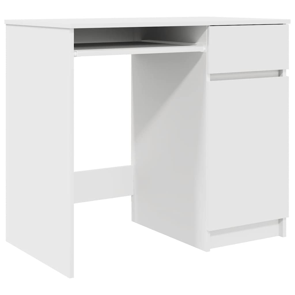 Secretária escrivaninha de computador - 86x49x76 cm derivados de madeira branco