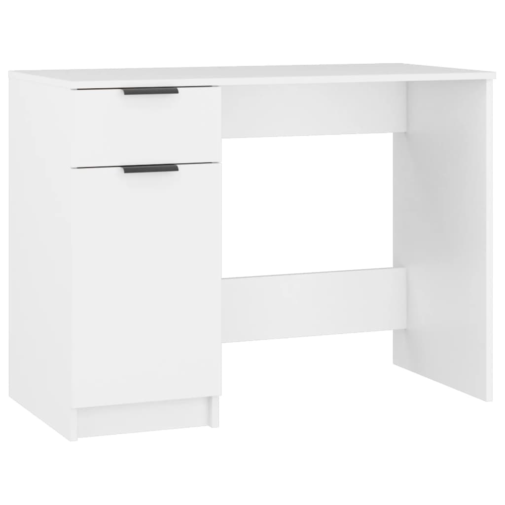 Secretária escrivaninha de computador - 100x50x75 cm derivados de madeira branco