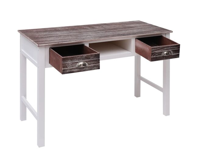Secretária escrivaninha de computador - 110x45x76 cm madeira castanho