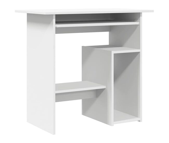 Secretária escrivaninha de computador - 80x45x74 cm derivados de madeira branco