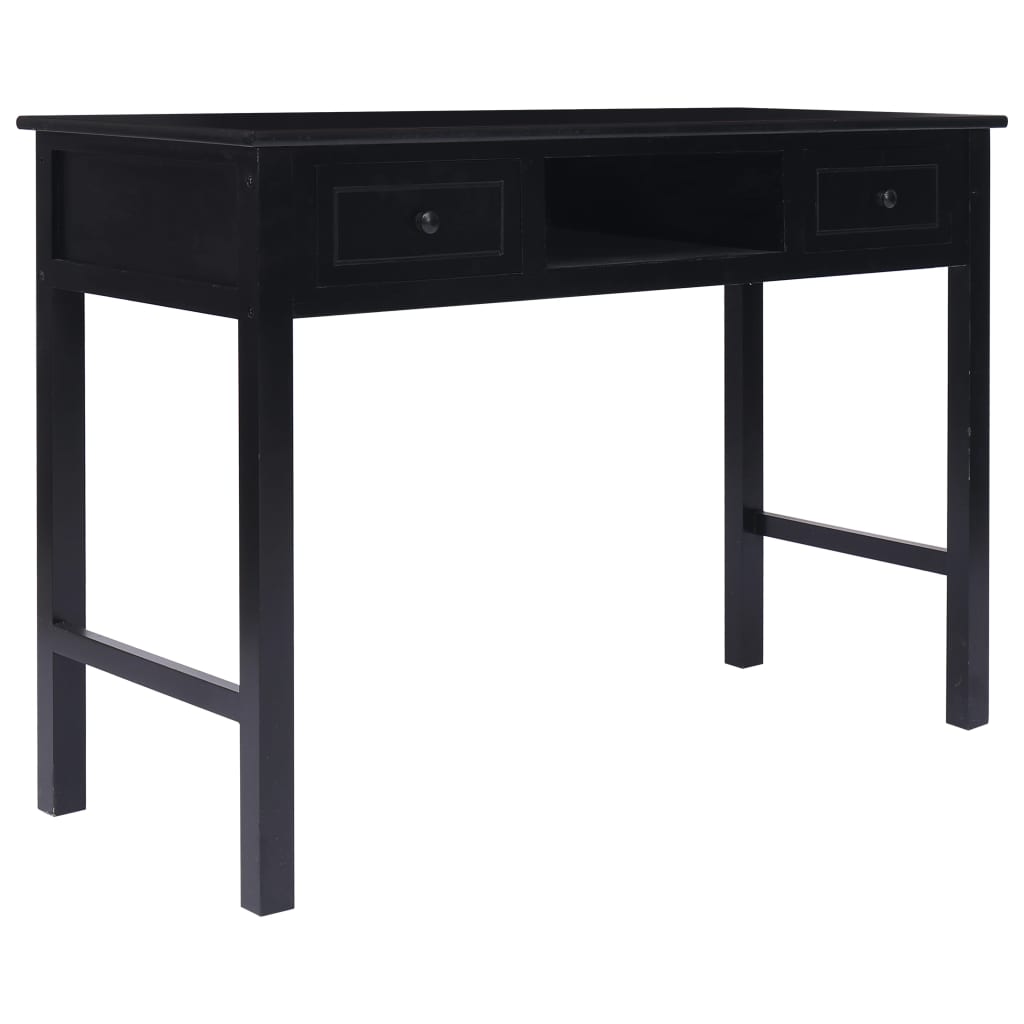 Secretária escrivaninha de computador - 110x45x76 cm madeira preto