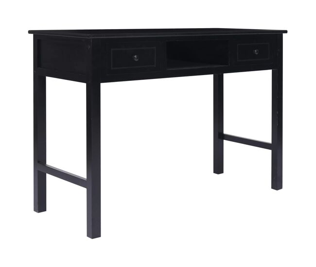 Secretária escrivaninha de computador - 110x45x76 cm madeira preto