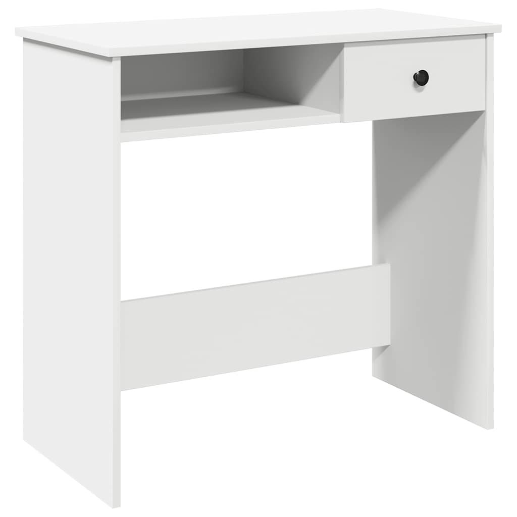Secretária escrivaninha de computador - 80x40x75 cm derivados de madeira branco