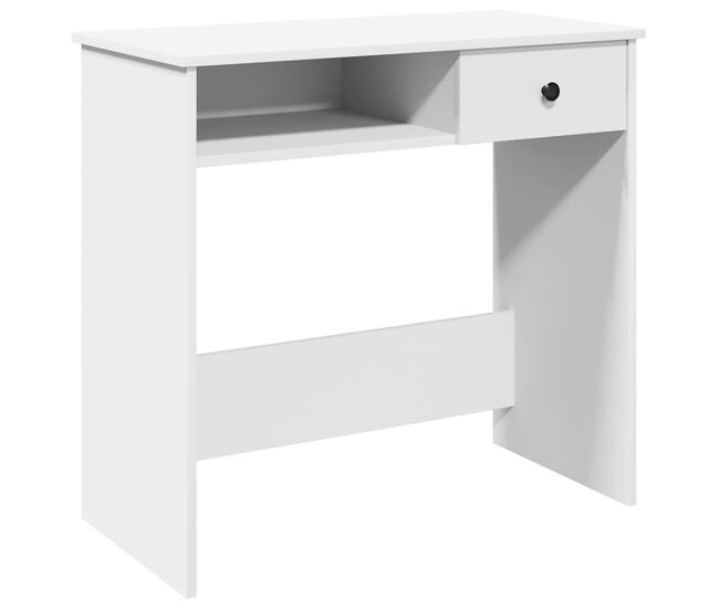 Secretária escrivaninha de computador - 80x40x75 cm derivados de madeira branco