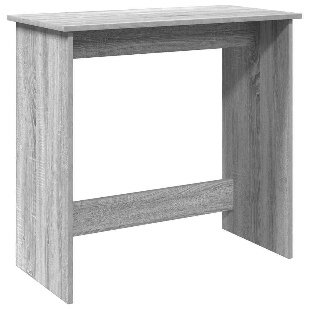 Secretária escrivaninha de computador - 80x40x75 cm derivados de madeira cor cinzento sonoma