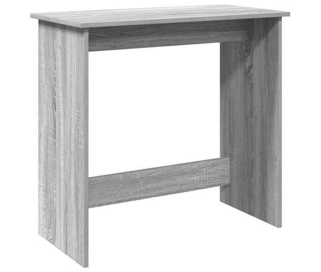 Secretária escrivaninha de computador - 80x40x75 cm derivados de madeira cor cinzento sonoma