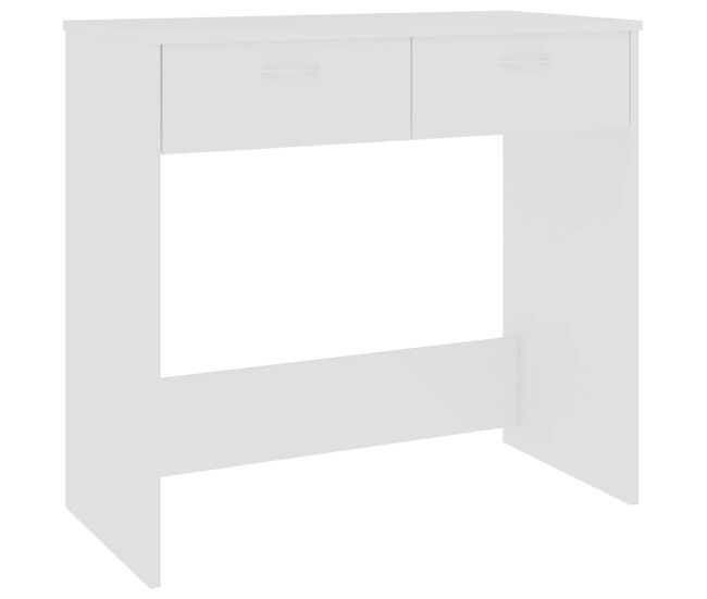 Secretária escrivaninha de computador - 80x40x75 cm derivados de madeira branco