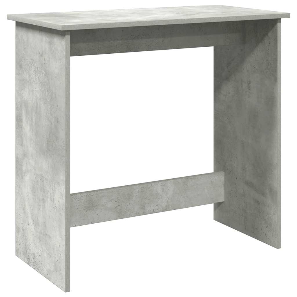 Secretária escrivaninha de computador - 80x40x75 cm contraplacado cinzento cimento