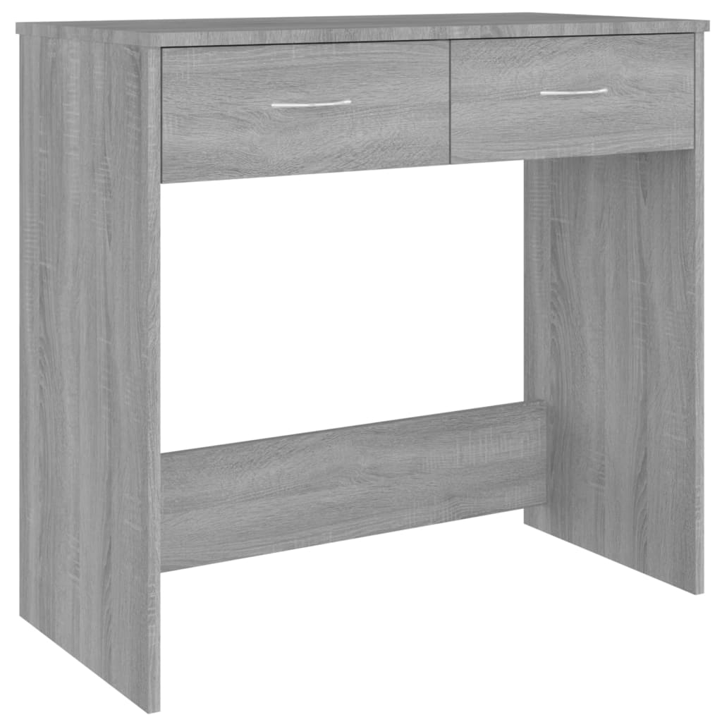 Secretária escrivaninha de computador - 80x40x75 cm derivados de madeira cor cinzento sonoma