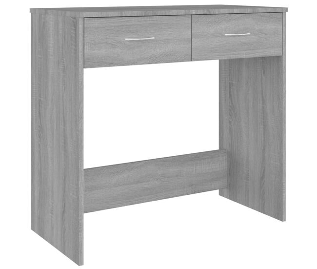 Secretária escrivaninha de computador - 80x40x75 cm derivados de madeira cor cinzento sonoma