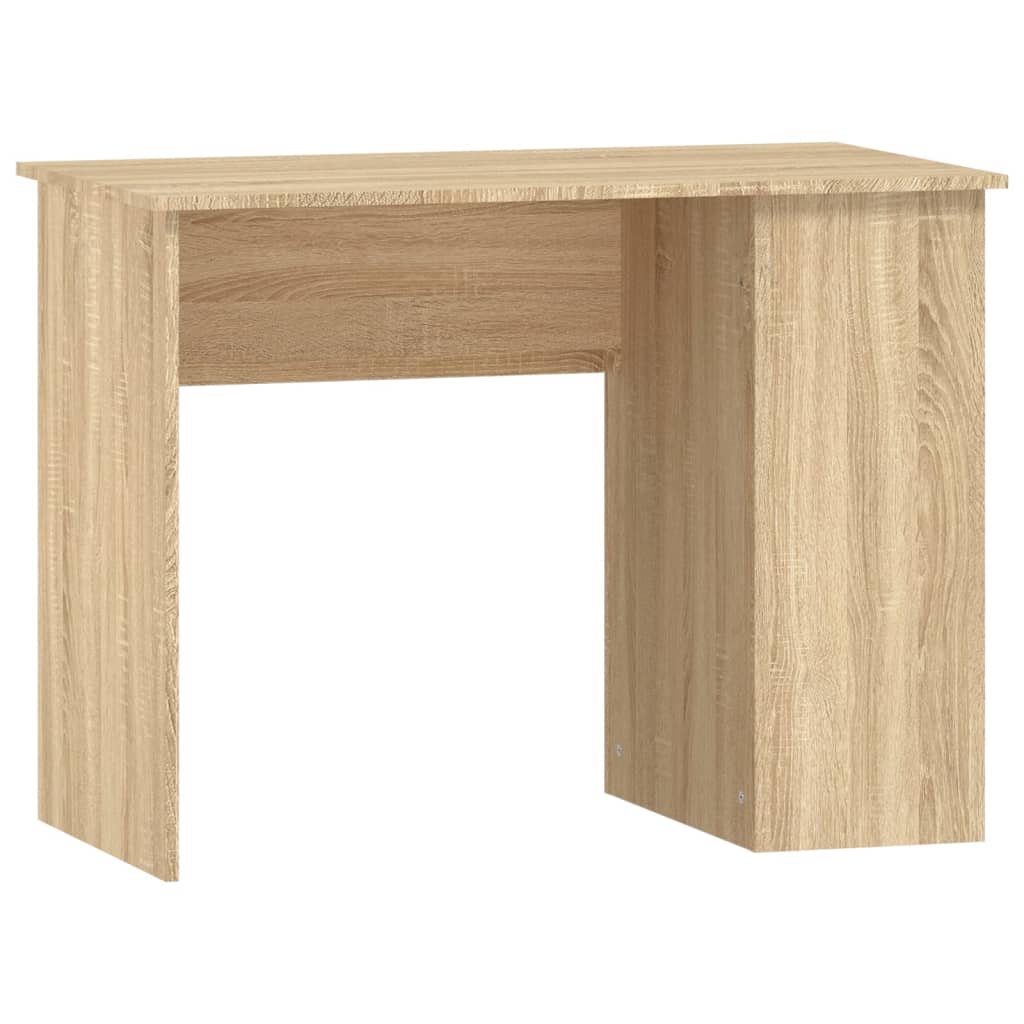 Secretária escrivaninha de computador - 100x55x75 cm derivados de madeira carvalho sonoma