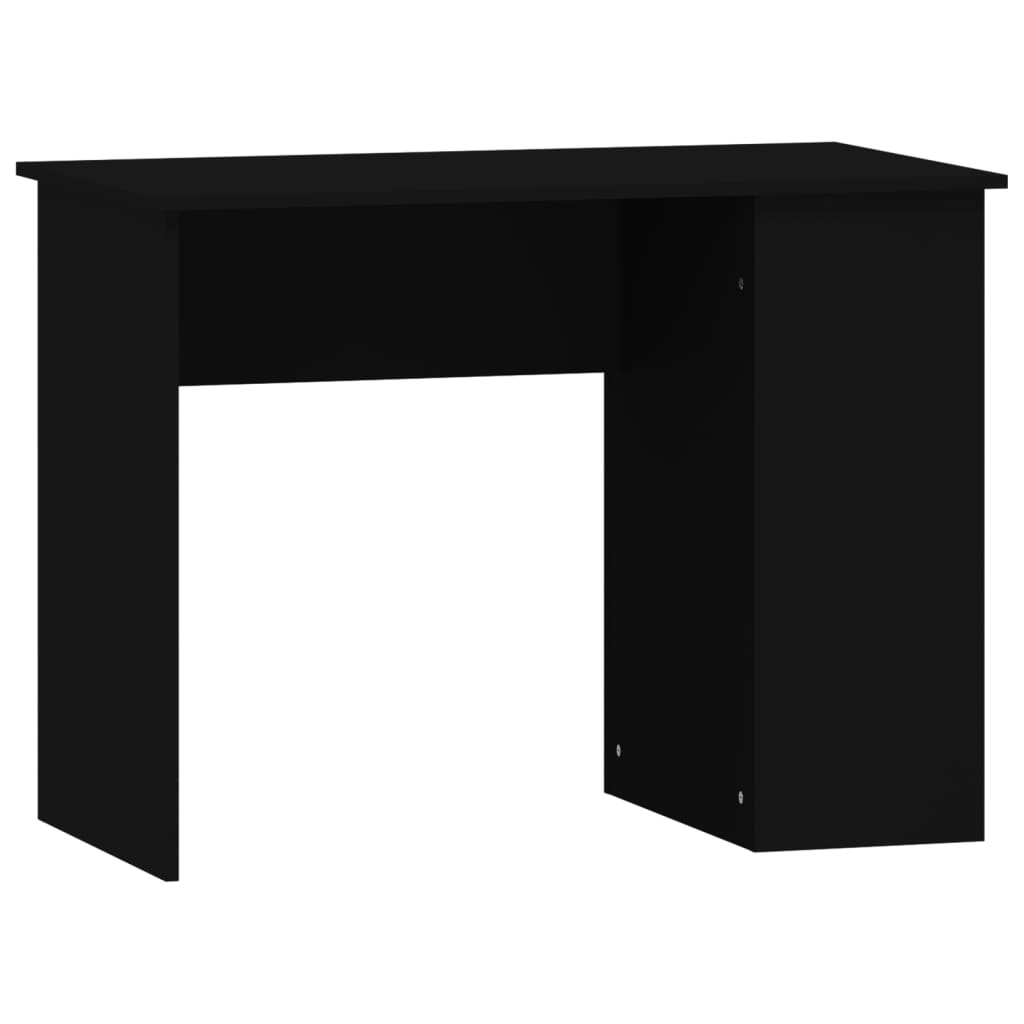 Secretária escrivaninha de computador - 100x55x75 cm derivados de madeira preto