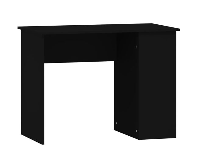 Secretária escrivaninha de computador - 100x55x75 cm derivados de madeira preto