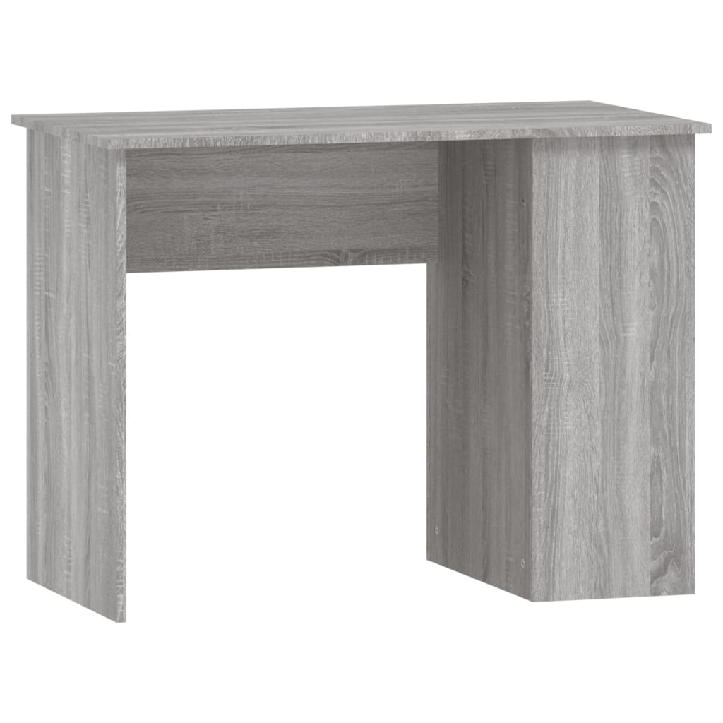 Secretária escrivaninha de computador - 100x55x75 cm derivados de madeira cinzento sonoma