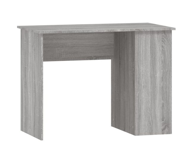 Secretária escrivaninha de computador - 100x55x75 cm derivados de madeira cinzento sonoma