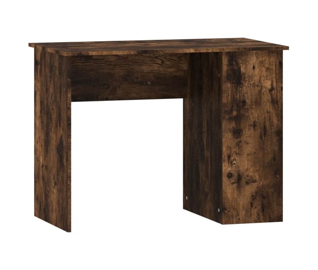 Secretária escrivaninha de computador - 100x55x75 cm derivados de madeira carvalho fumado