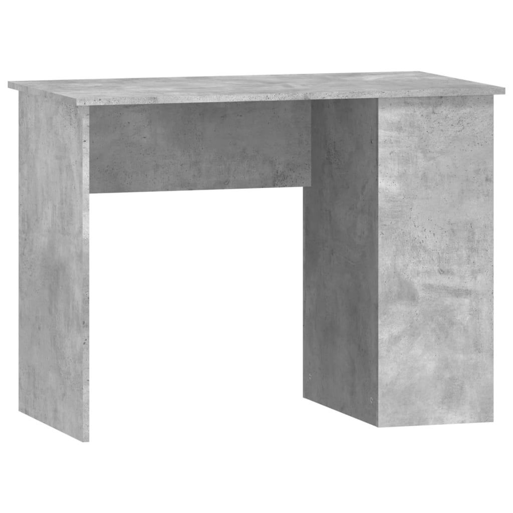 Secretária escrivaninha de computador - 100x55x75 cm derivados de madeira cinzento cimento