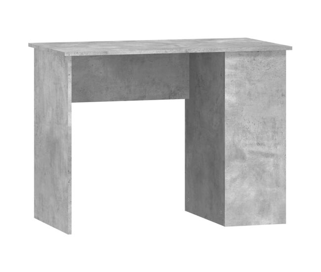Secretária escrivaninha de computador - 100x55x75 cm derivados de madeira cinzento cimento