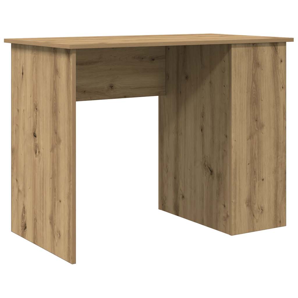 Secretária escrivaninha de computador - 100x55x75 cm derivados madeira carvalho artisiano
