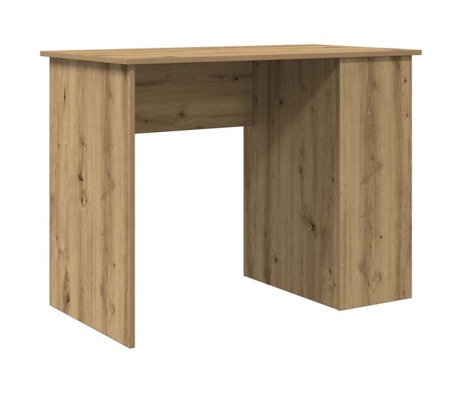 Secretária escrivaninha de computador - 100x55x75 cm derivados madeira carvalho artisiano