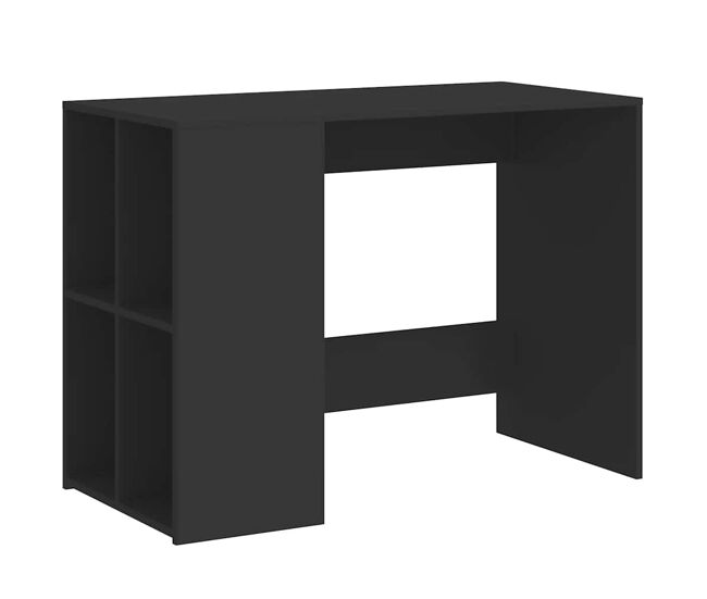 Secretária escrivaninha de computador - 102x50x75 cm derivados de madeira preto