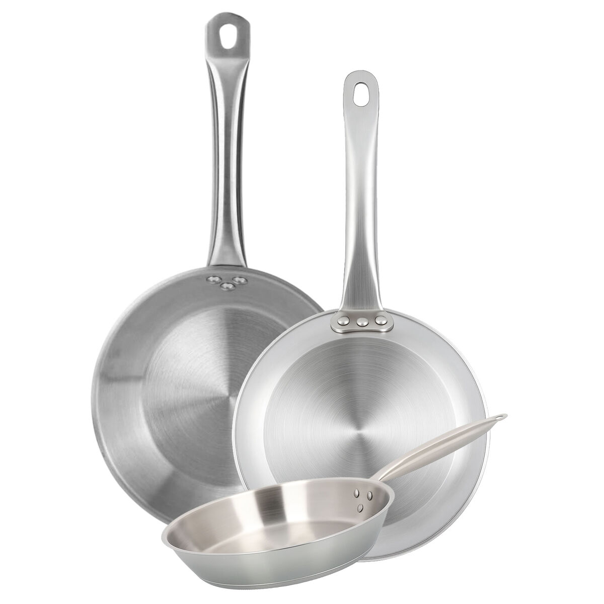 Conjunto de 3 frigideiras well home, próprias para indução e antiaderentes