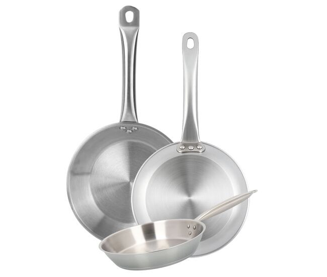 Conjunto de 3 frigideiras well home, próprias para indução e antiaderentes