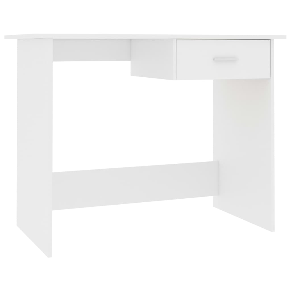 Secretária escrivaninha de computador - 100x50x76 cm contraplacado branco