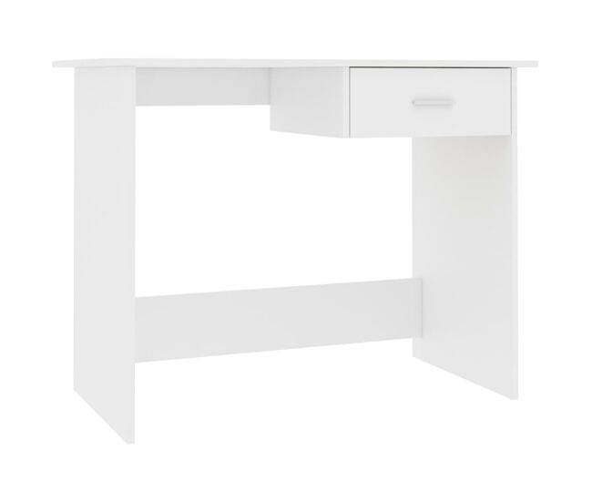 Secretária escrivaninha de computador - 100x50x76 cm contraplacado branco