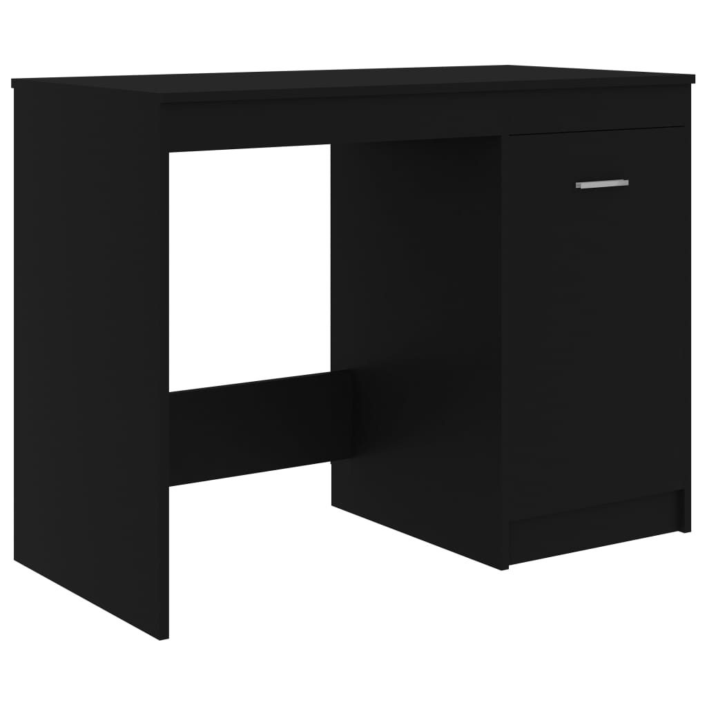 Secretária escrivaninha de computador - 100x50x76 cm derivados de madeira preto