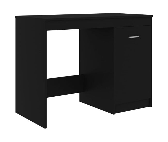 Secretária escrivaninha de computador - 100x50x76 cm derivados de madeira preto