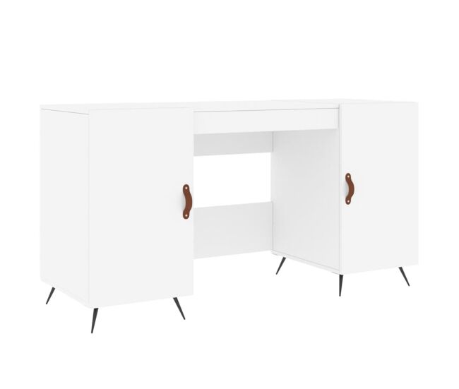 Secretária escrivaninha de computador - 140x50x75 cm derivados de madeira branco