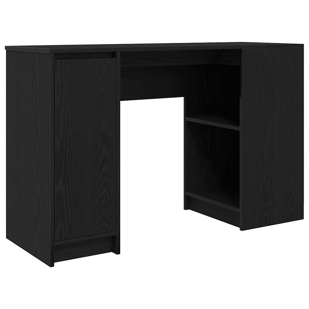 Secretária escrivaninha de computador - 120x42x76 cm derivados de madeira cor carvalho preto