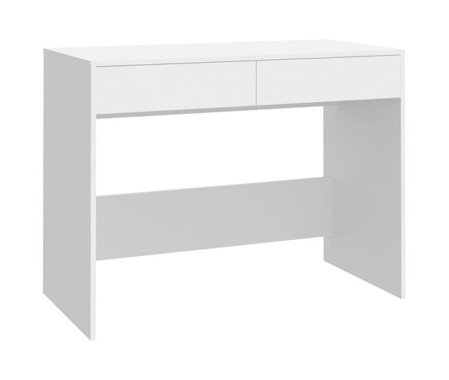 Secretária escrivaninha de computador - 101x50x76,5 cm derivados de madeira branco