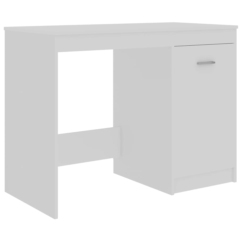 Secretária escrivaninha de computador - 100x50x76 cm derivados de madeira branco
