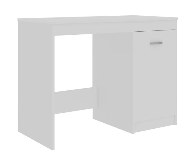 Secretária escrivaninha de computador - 100x50x76 cm derivados de madeira branco