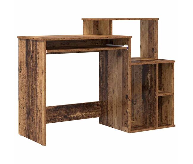 Secretária escrivaninha de computador - com armazenamento madeira antiga 120.5 x 44 x 88.5 cm