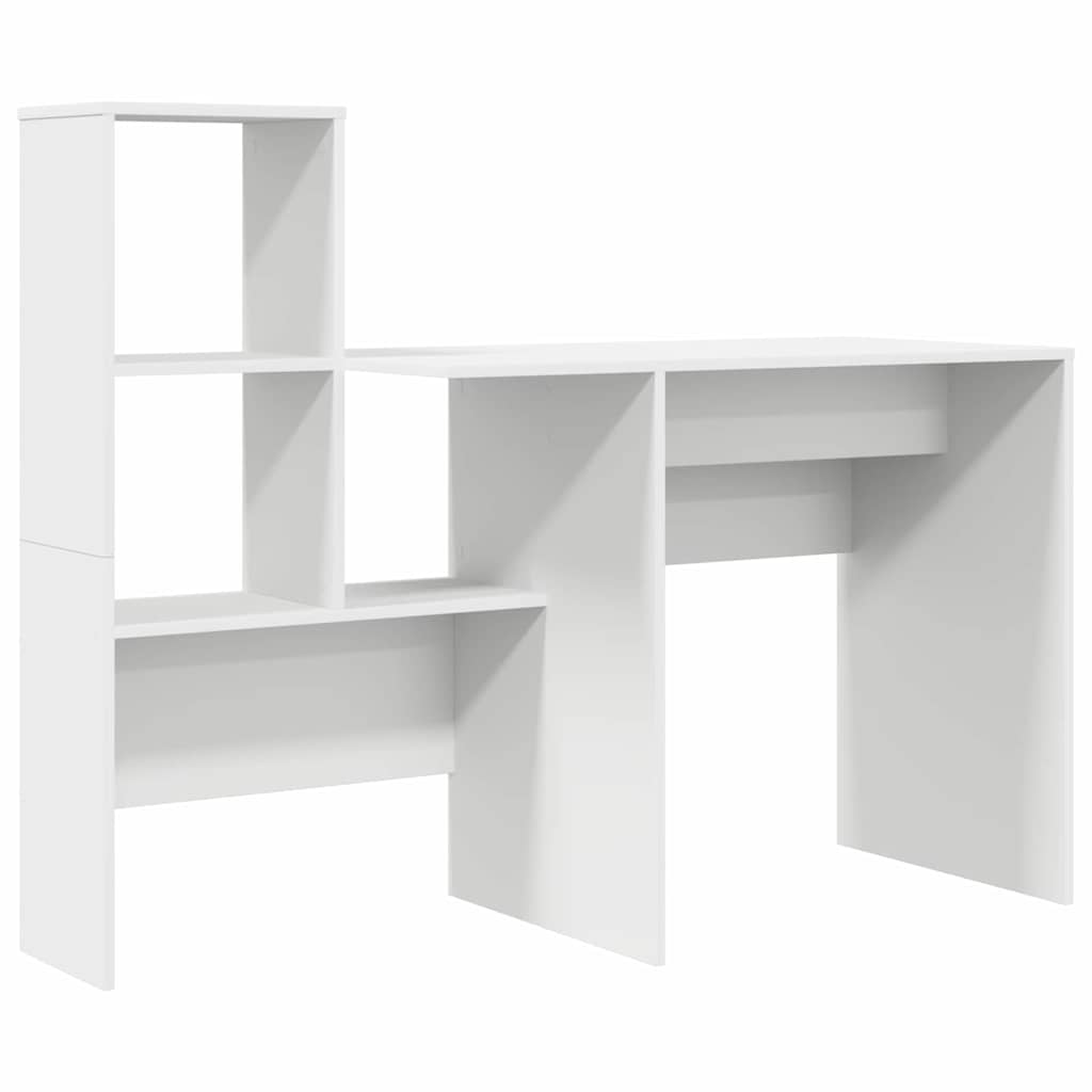 Secretária escrivaninha de computador - com gaveta branco 131.5 x 50 x 106.5 cm madeira processada